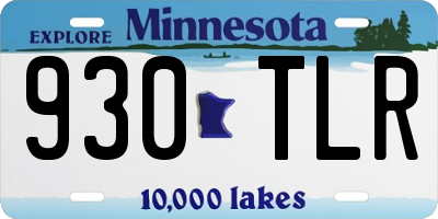 MN license plate 930TLR