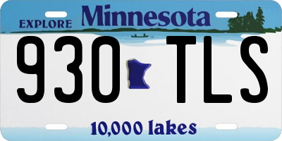 MN license plate 930TLS