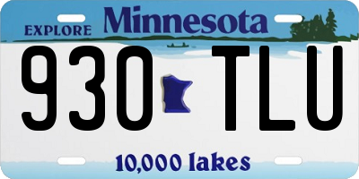 MN license plate 930TLU