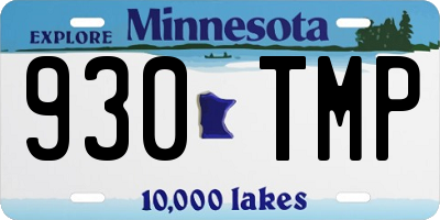 MN license plate 930TMP