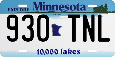 MN license plate 930TNL