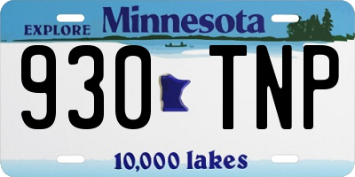 MN license plate 930TNP