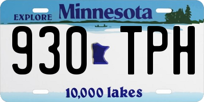 MN license plate 930TPH