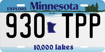 MN license plate 930TPP