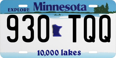 MN license plate 930TQQ