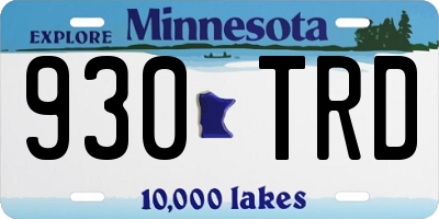 MN license plate 930TRD