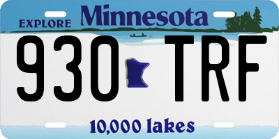 MN license plate 930TRF