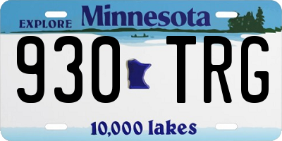 MN license plate 930TRG