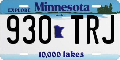 MN license plate 930TRJ