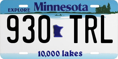 MN license plate 930TRL
