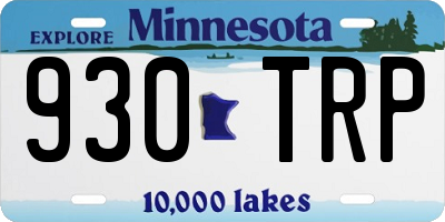 MN license plate 930TRP