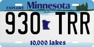 MN license plate 930TRR