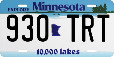 MN license plate 930TRT