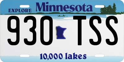 MN license plate 930TSS