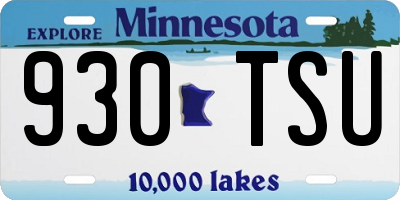 MN license plate 930TSU