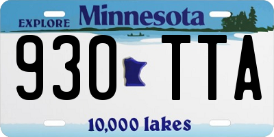 MN license plate 930TTA