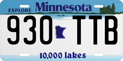 MN license plate 930TTB
