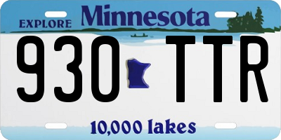 MN license plate 930TTR