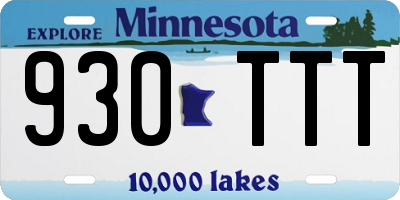 MN license plate 930TTT