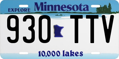 MN license plate 930TTV