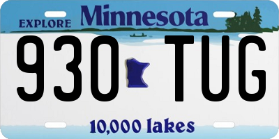 MN license plate 930TUG