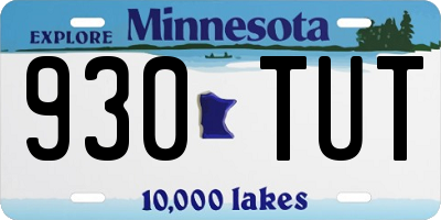 MN license plate 930TUT
