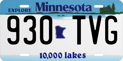 MN license plate 930TVG