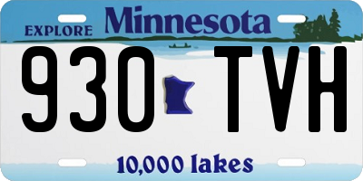 MN license plate 930TVH