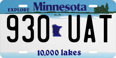 MN license plate 930UAT