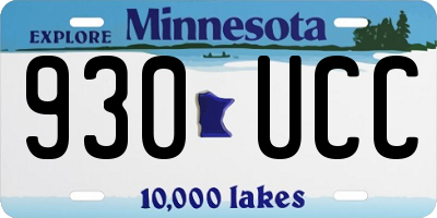 MN license plate 930UCC