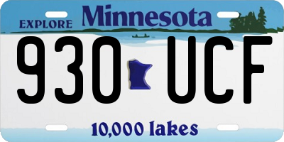 MN license plate 930UCF