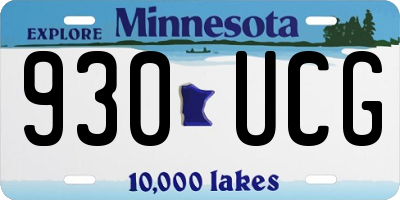 MN license plate 930UCG