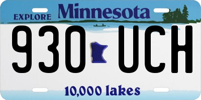 MN license plate 930UCH