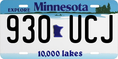 MN license plate 930UCJ