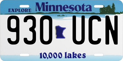 MN license plate 930UCN
