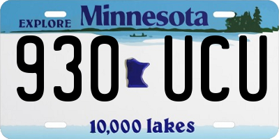 MN license plate 930UCU