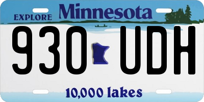 MN license plate 930UDH