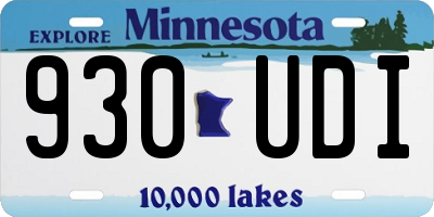 MN license plate 930UDI