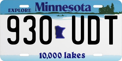 MN license plate 930UDT