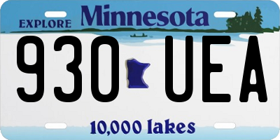 MN license plate 930UEA