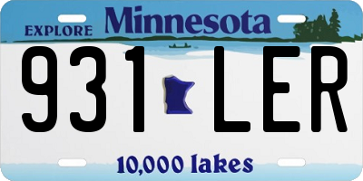 MN license plate 931LER