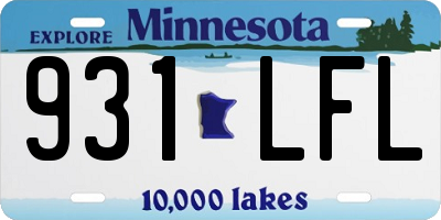 MN license plate 931LFL
