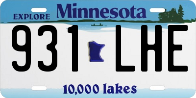 MN license plate 931LHE