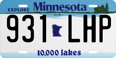 MN license plate 931LHP