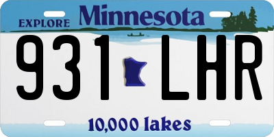 MN license plate 931LHR