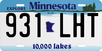 MN license plate 931LHT