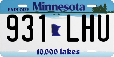 MN license plate 931LHU