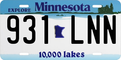 MN license plate 931LNN