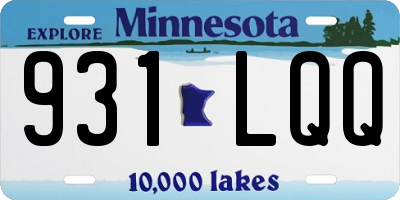 MN license plate 931LQQ