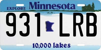 MN license plate 931LRB